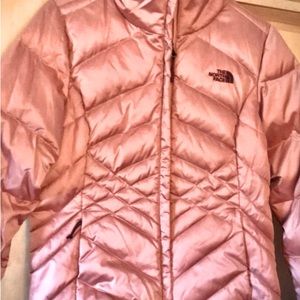 North face puffer - no wear excellent condition.  Pink / peach and adorable
